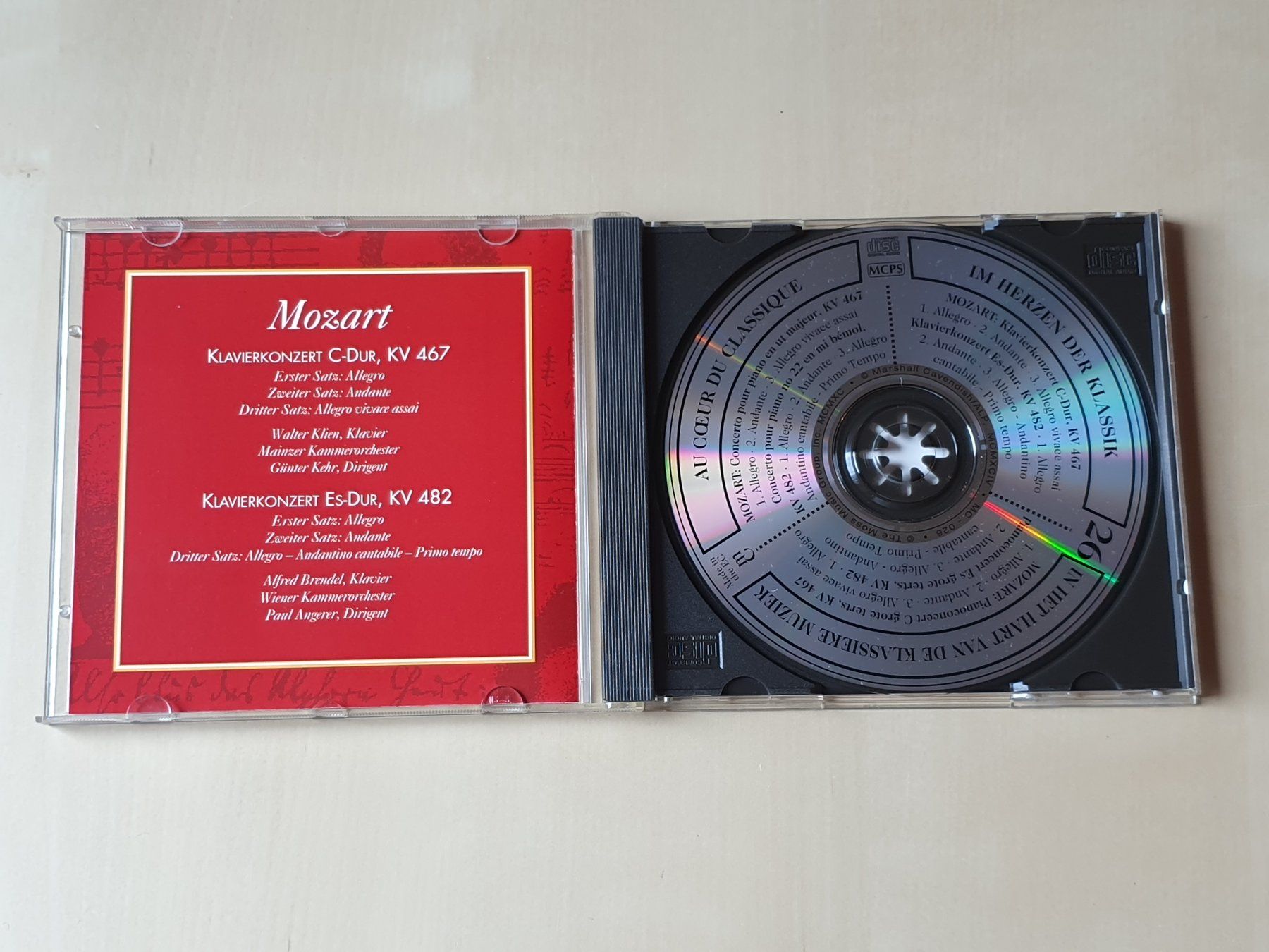 CD: Mozart Klavierkonzert 467 & 482 – Usato da Stansstad venduto da collectorsshop 2