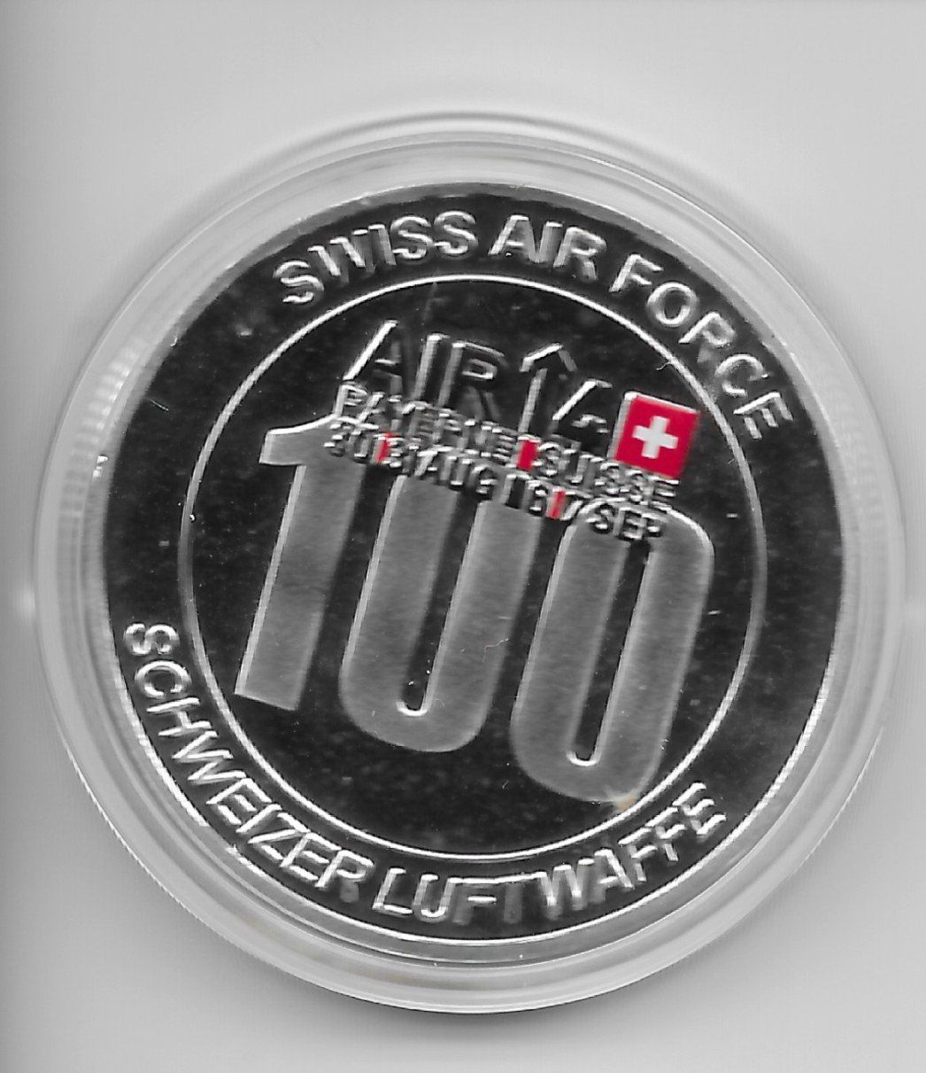 Medaillen: SCHWEIZER LUFTWAFFE MEDAILLE – Neu (gemäss Beschreibung) aus Reinach BL von Katzenmorli 1