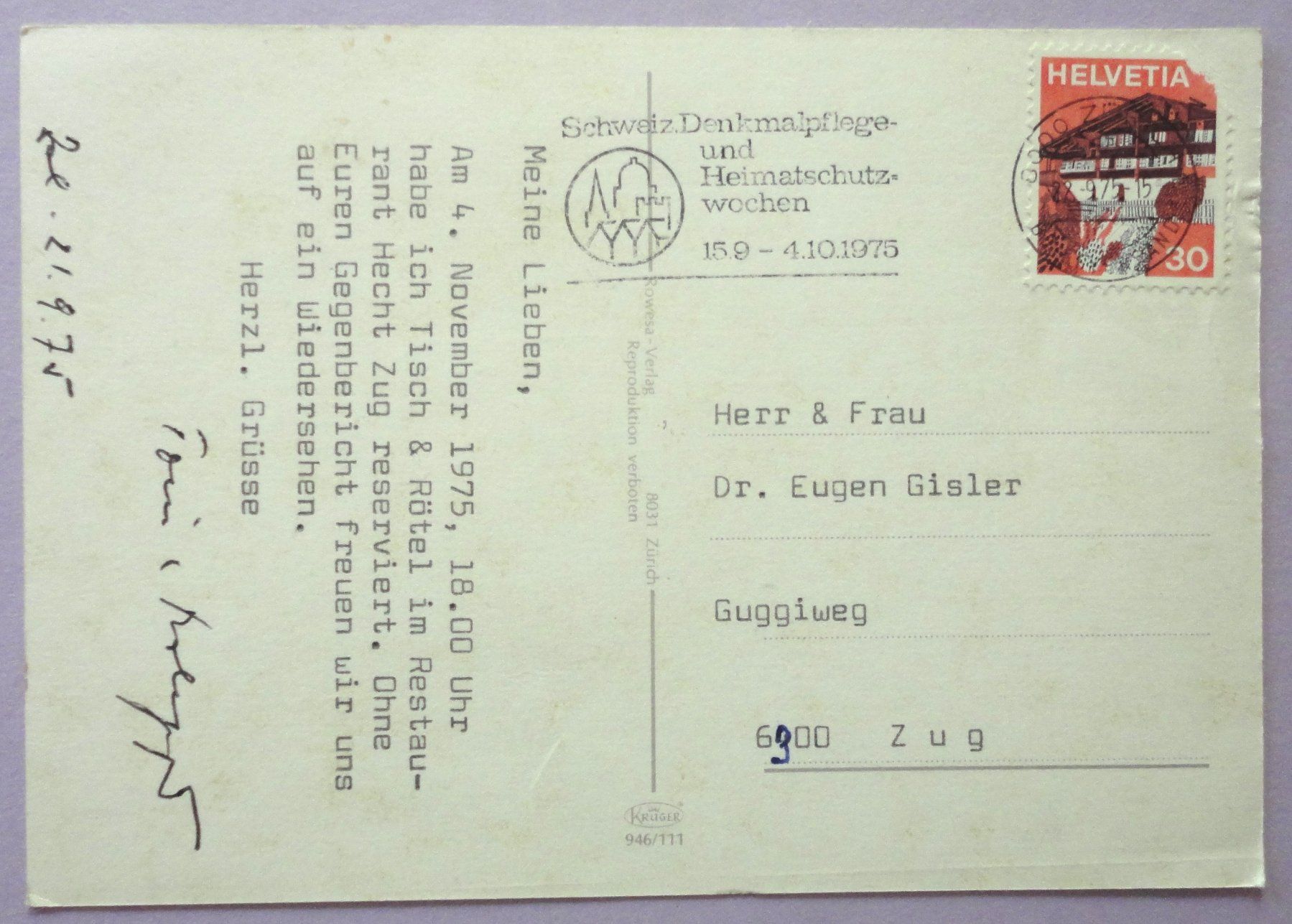 Cartes postales: Zürich – D'occasion à Fétigny par Billy2miny 1