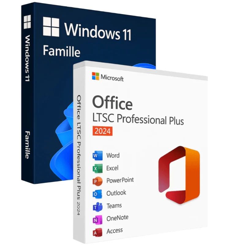 Software: Windows 11 Famille + Office 2024 LTSC Pro Plus – Usato da Saignelégier venduto da KNM