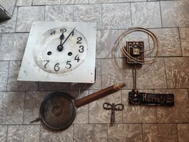 Uhrwerk mit Pendel und Zifferblatt D.R.Patent 46cm 104