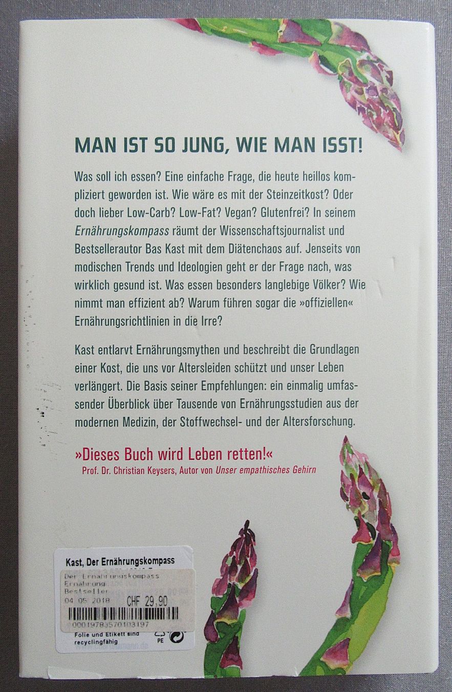 Bücher: Der Ernährungskompass - von Bas Kast – Gebraucht aus Auenstein von Padabimbim 1