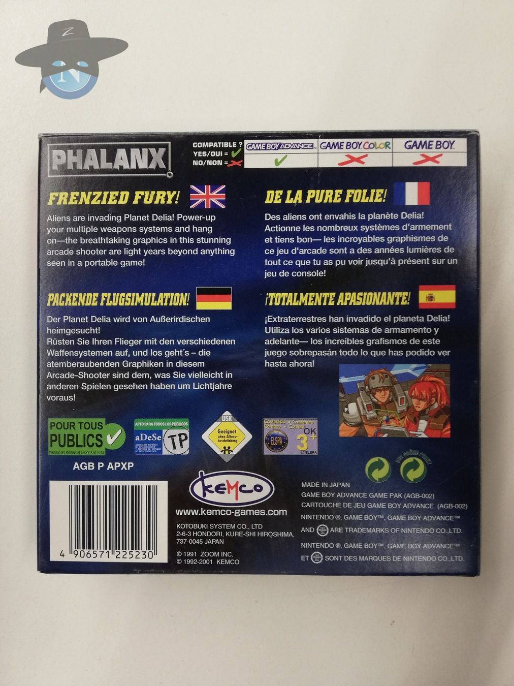 Nintendo Giochi: Phalanx / Nintendo Gameboy Advance GBA – Usato da St. Gallen venduto da zorro_dc 1