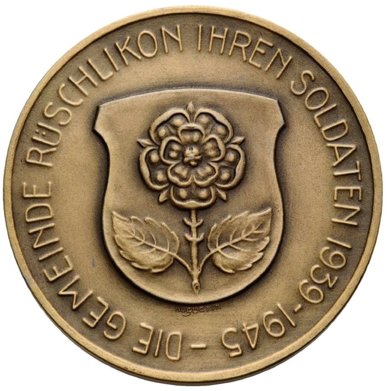 Medaglie: Bronzemedaille 1945 Rüschlikon ZH – Usato da Rotkreuz venduto da Swiss-Coins 1