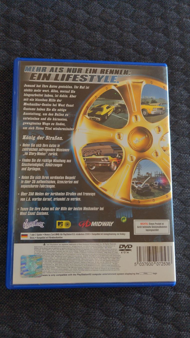 Sony Giochi: LA Rush PS2 (funktioniert) PAL Playstation 2 ab 12 Jahren – Usato da Niederscherli venduto da Mon_Art 1