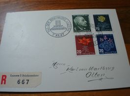 Satzbrief Juventute 1947, Sonder-o Tag der Briefmarke Luzern