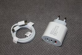 Duo USB C 20W Ladegerät +1meter kabel Natel handy smartphone