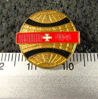 GLOBUS MIT SCHWEIZER LOGO BALL-SPORT ANSTECKNADEL KRAMER NE
