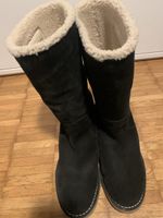 Bally lammfell leder stiefel