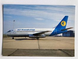 Postcard B-737-2-MB Air Kazakstan