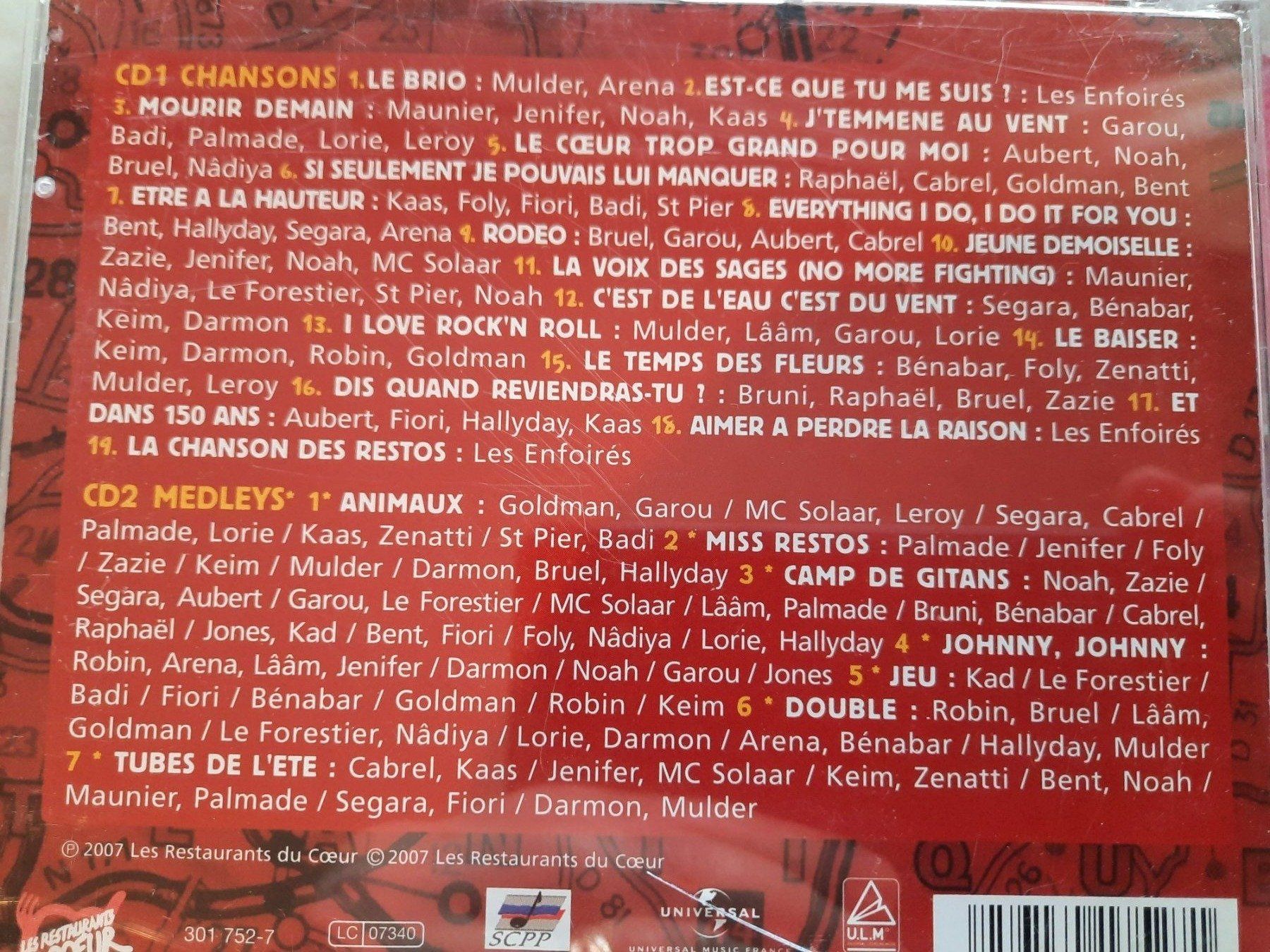 CDs: CD La caravane des enfoirés – D'occasion à Pully par bro_n52j 2