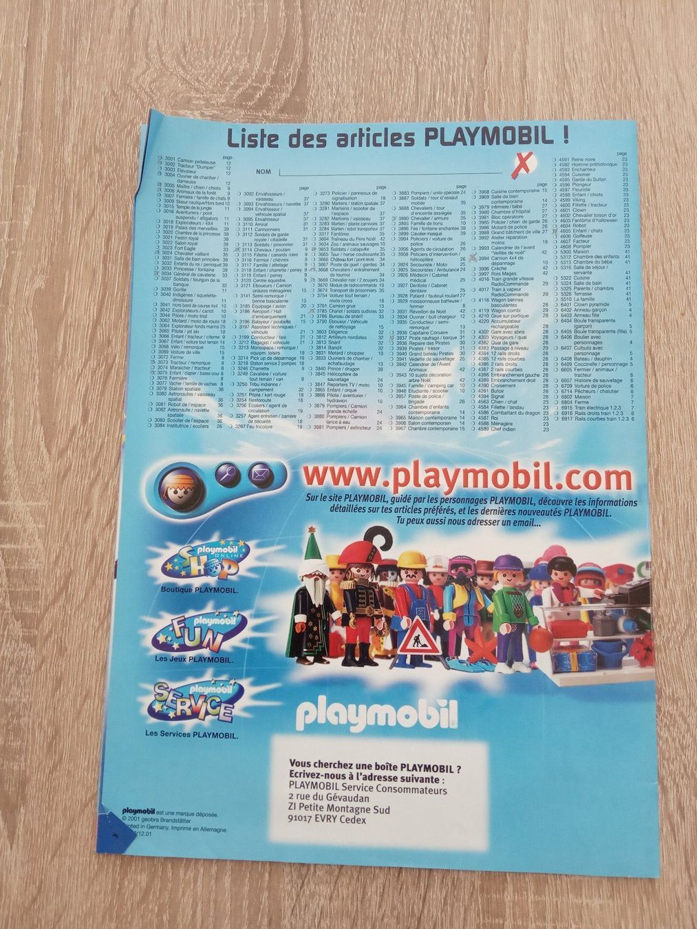 Documenti: Catalogue Playmobil 2002 FR – Usato da Champtauroz venduto da Ozu917 1