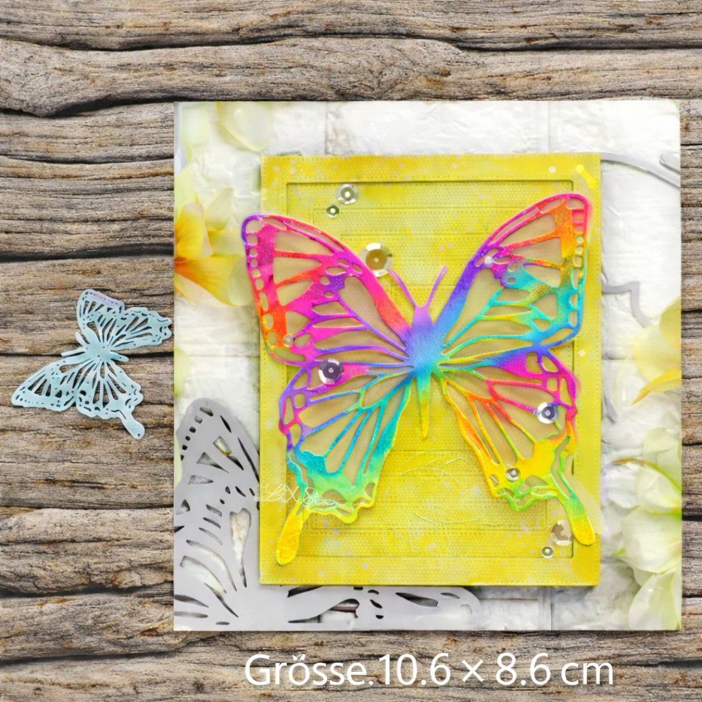 Sciablone: Neue Stanzschablone grosser Schmetterling – Nuovo e nell'imballaggio originale da Effretikon venduto da wenuss