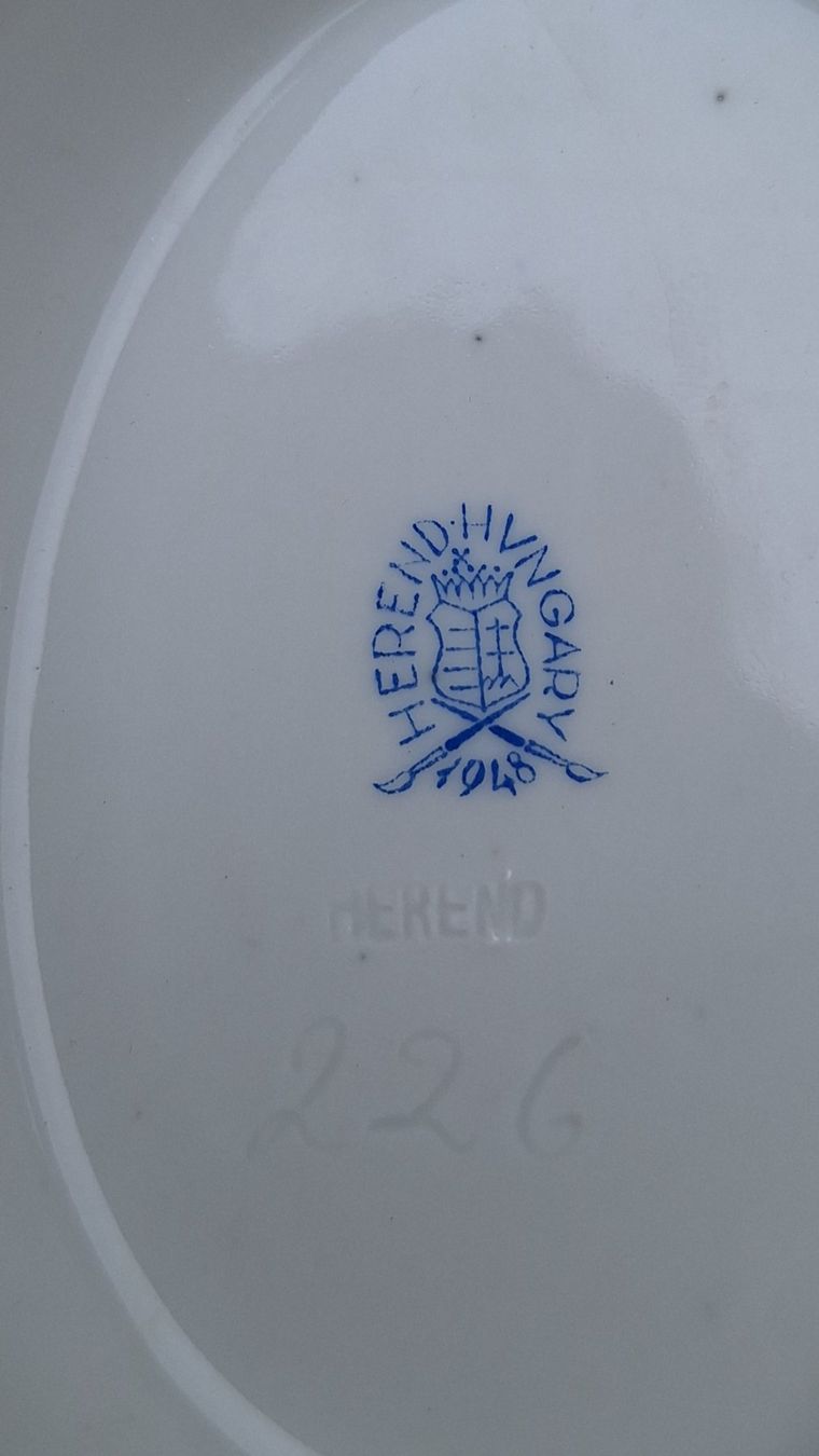 Herend Schalen: Herend Ungarn Saucieren Set mit Unterteller – Gebraucht aus Weinfelden von JoeBaer 8