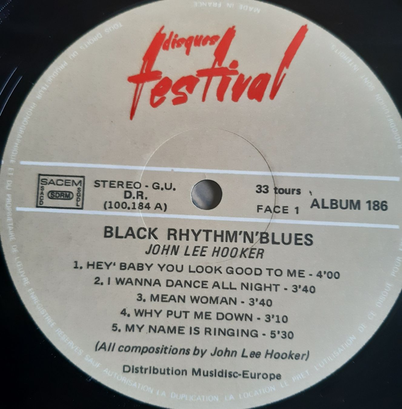 Dischi in vinile: JOHN LEE HOOKER: Black rhythm' n' blues – Usato da Frick venduto da kyb_yq8h 3