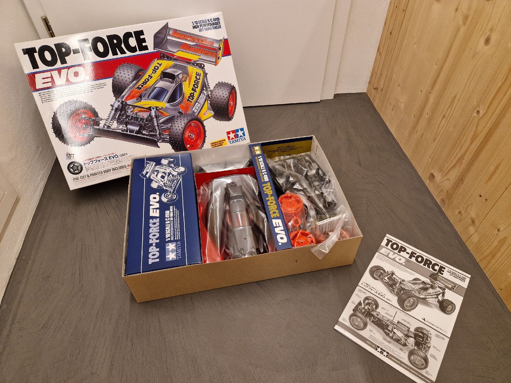Tamiya Modellismo RC: Tamiya 47470 Top Force Evolution (2021) Bausatz, NEU – Nuovo e nell'imballaggio originale da Ersigen venduto da feldschen