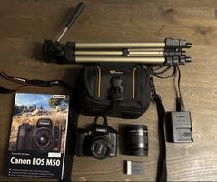 Canon EOS M50 Kit mit Objektiven und Zubehoer