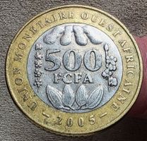 WESTAFRIKANISCHE STATEEN 500 FRANCS 2005