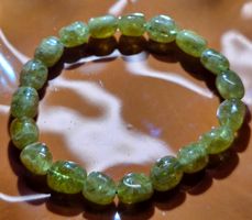 💚 Grünes Granat-Armband 💚 A