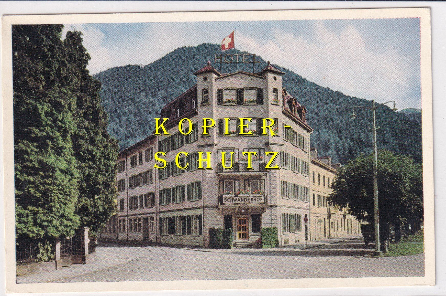 Cartoline postali: Schwanden - Hotel Schweizerhof /br – Usato da Hombrechtikon venduto da Rudolf07