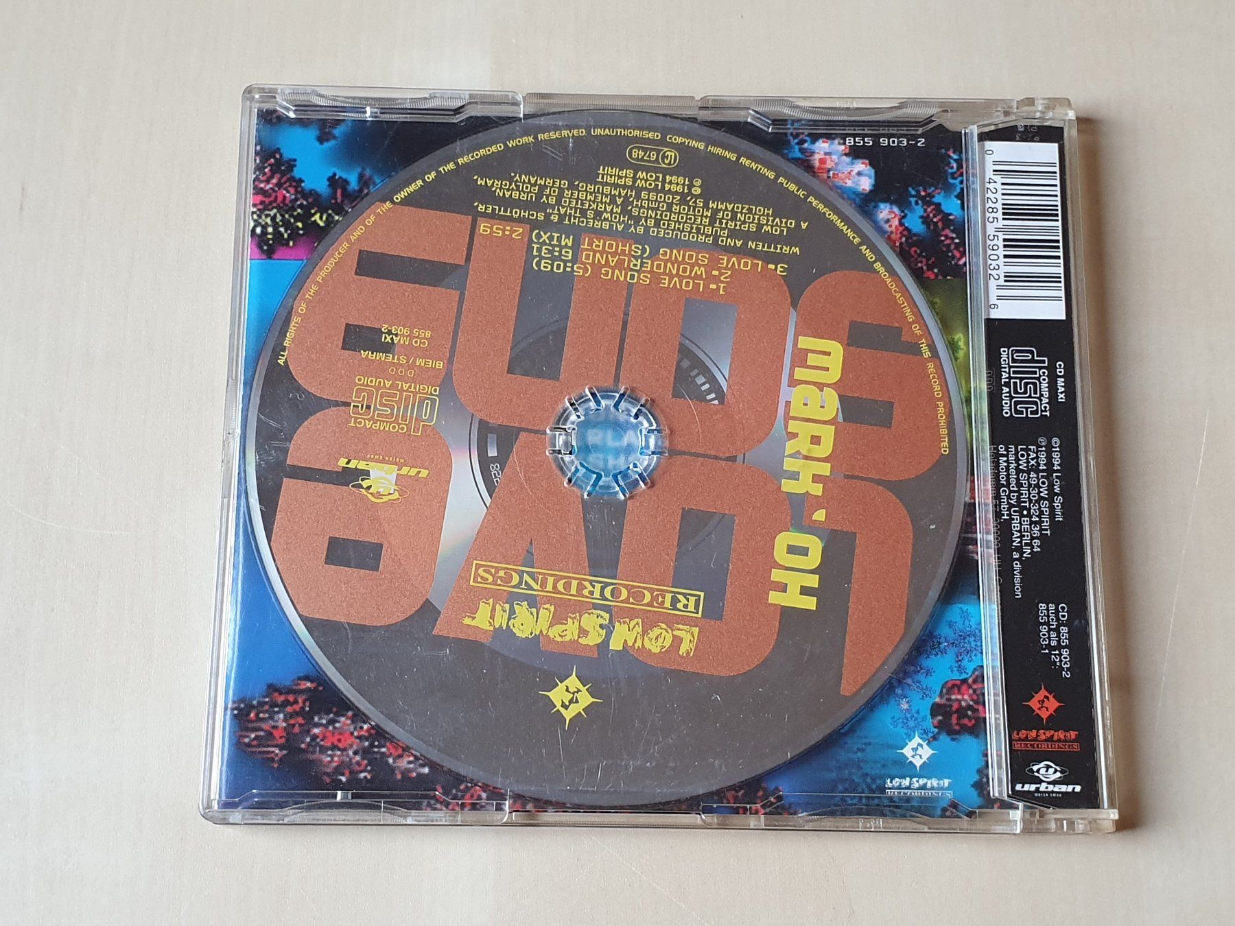 CDs: Mark Oh Love Song – Gebraucht aus Stansstad von collectorsshop 1