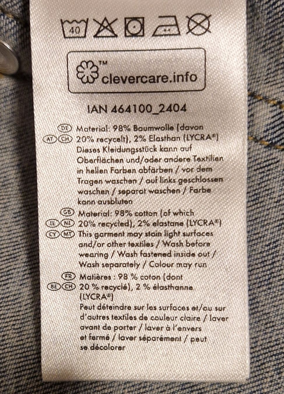 Jeans: 40) esmara Jeans, Grösse 34 – Nuovo (secondo la descrizione) da Menziken venduto da chs_xd76 3