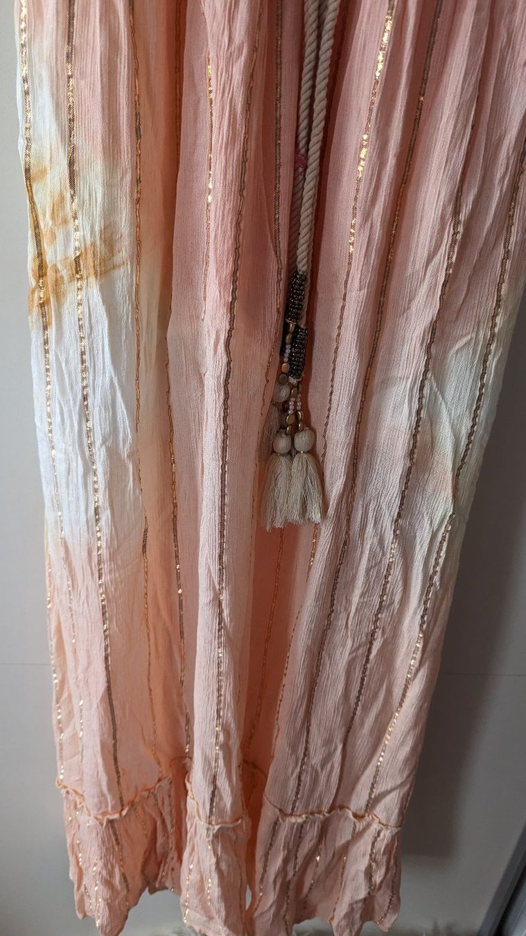 Kleider: Boho Kleid fabrikneu mit Glitzer, Kordeln, Batik, onesize – Neu und originalverpackt aus Belp von Sunny132 9