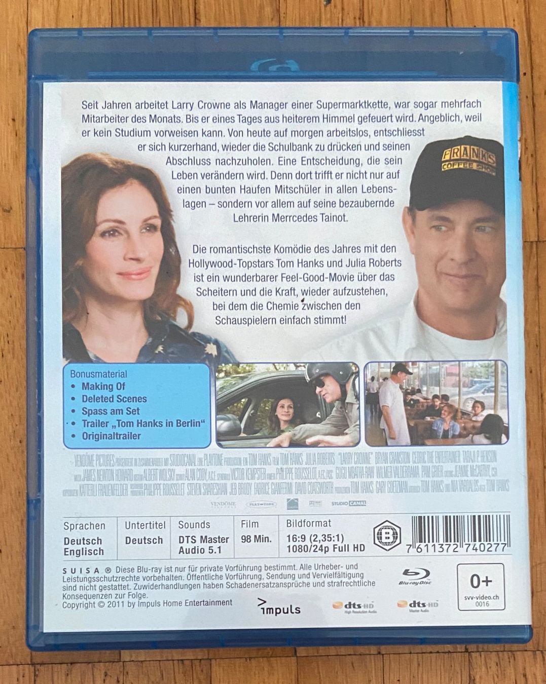 Alle DVDs: LARRY CROWNE Blu-Ray • TOM HANKS • JULIA ROBERTS – Gebraucht aus Luzern von Lycka 1
