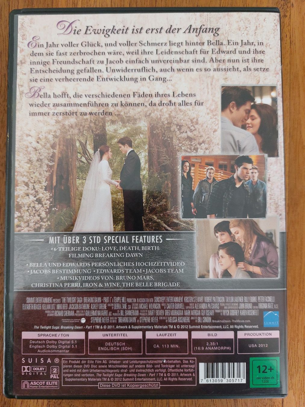 Tutti i DVDs: DVD - The Twilight Saga Breaking Dawn Teil 1 – Usato da Rheinfelden venduto da FilmAuktion 1