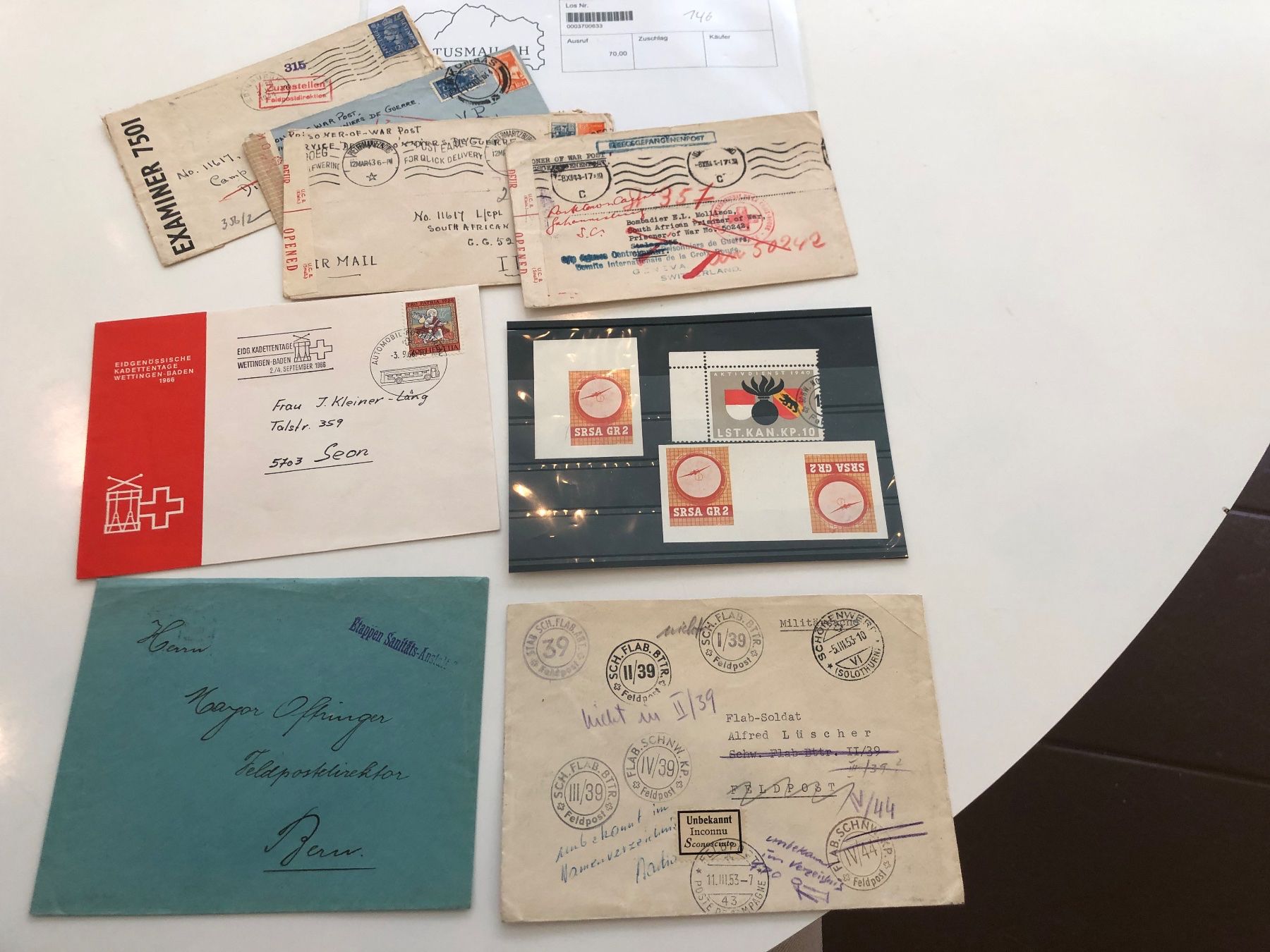 Alle Briefmarken: Sammelschatz MILITÄR ab 1890 – Gebraucht aus Lufingen von Rac0 7