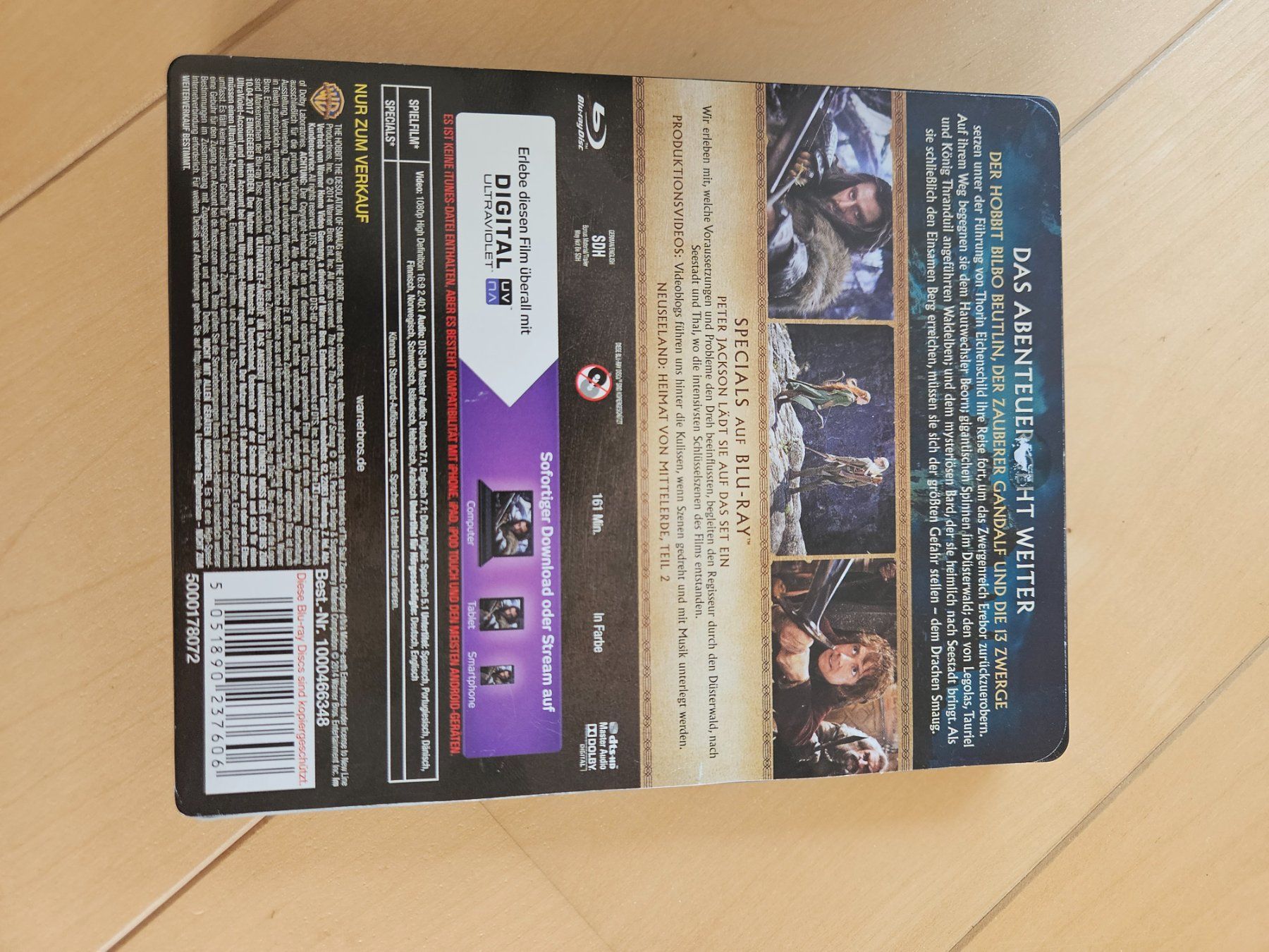 Tutti i DVDs: Der Hobbit Sammlung Blu Ray mit Figur – Nuovo e nell'imballaggio originale da Wildberg venduto da Reunionevents 3