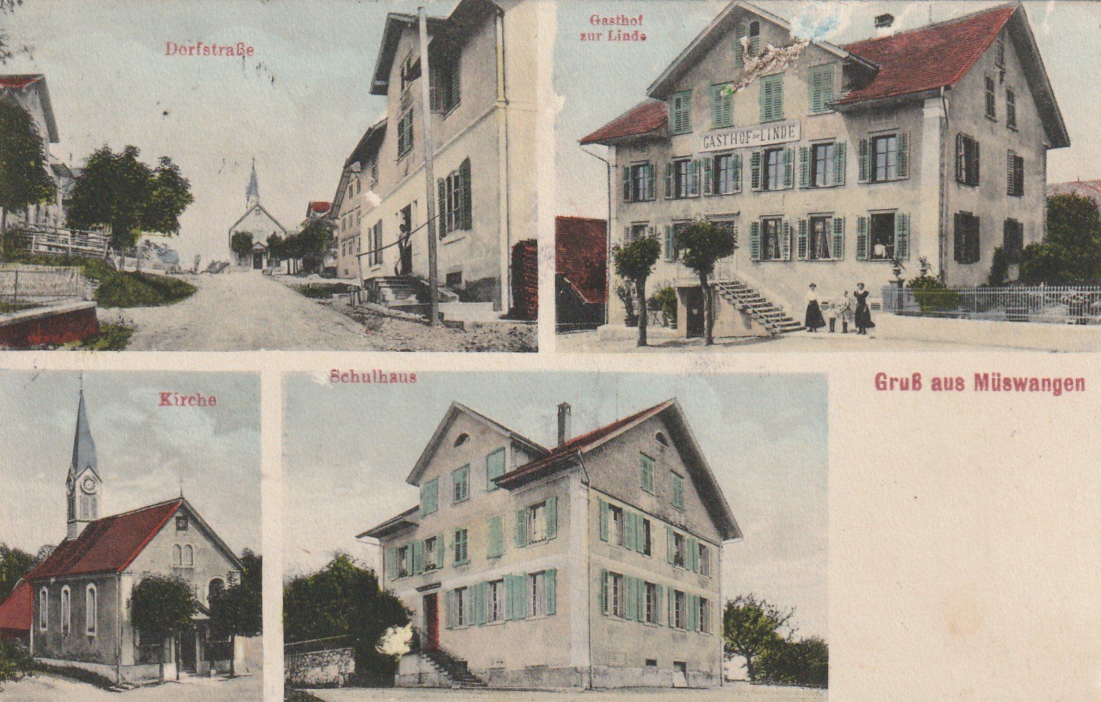 Cartes postales: Müswangen 4-bildrig – D'occasion à Rorschacherberg par fratovi2