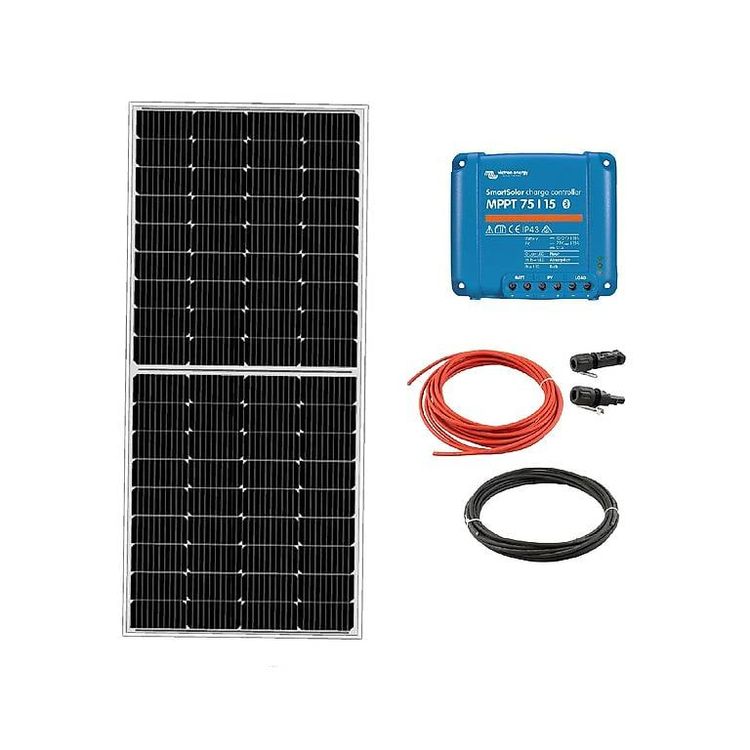 Solarpanel 400W Komplettset 12V – 2x 200W Solarmodule Mit 60A Laderegler Für Wohnmobil & Haus