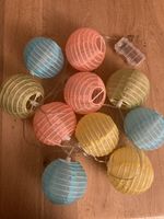 Lichterkette mit 10 Kugeln farbig Batteriebetrieben
