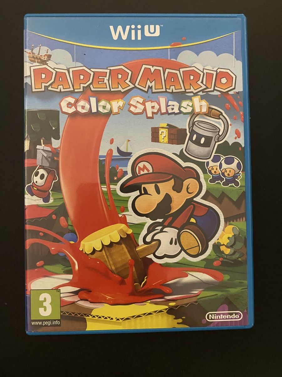 PAPER MARIO COLOR SPLASH Sur Wii U – Neuf Sous Blister – Jeu Nintendo