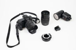 Fujifilm GFX 50S II mit Mitakon 65mm 1.4 und GF 35-70mm