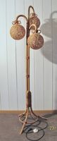 Bambus Kugel Ständer Lampe stilvoll sehr dekorativ Vintage