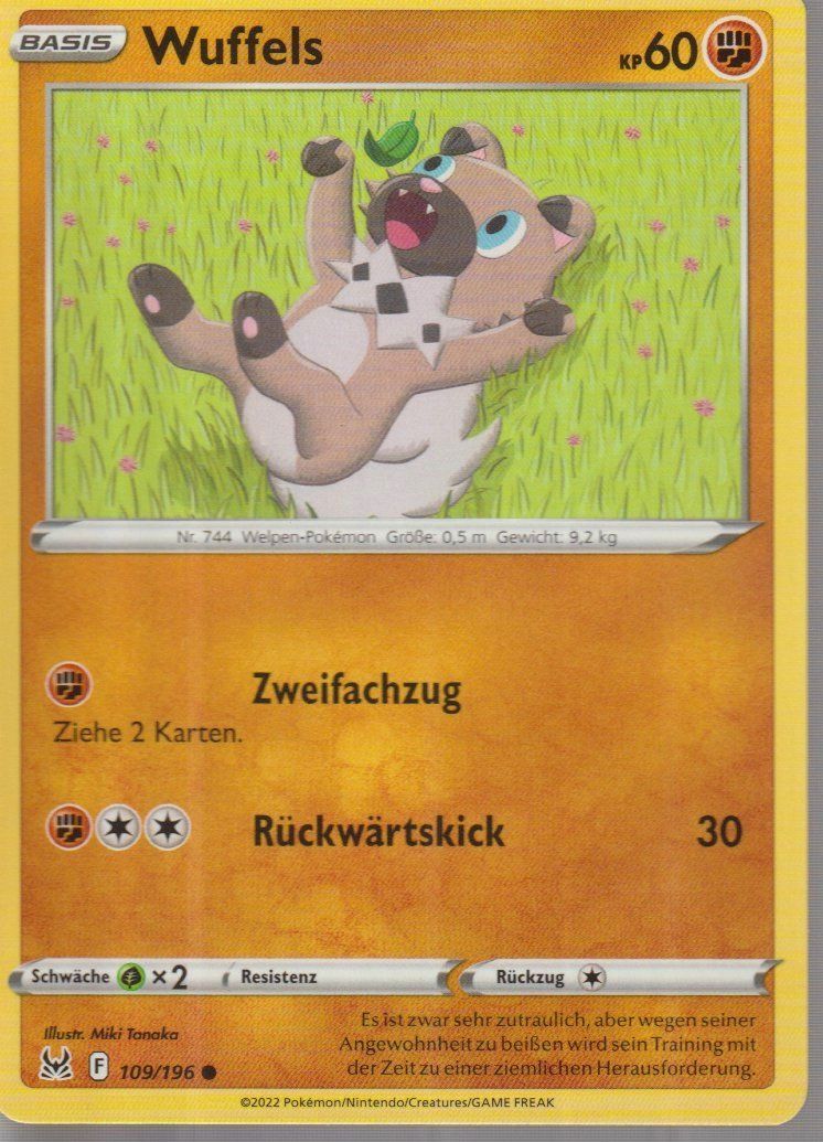 Pokémon Carte collezionabili: TCG POKEMON Verlorener Ursprung DE LOR 109 Wuffels – Nuovo (secondo la descrizione) da Vezia venduto da Aquarius_Age