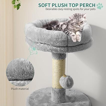 Katzenbaum - Kratzbaum: Kratzbaum, Stabiler Kratzbaum für Katzen, Hellgrau – Neu und originalverpackt aus Oberentfelden von abz_l7vm 4