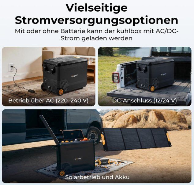 Réfrigérateurs et refroidissement: BougeRV 47L Kompressor Kühlbox mit Rollen – Neuf (Voir description) à Neuhaus SG par LENZ30 5
