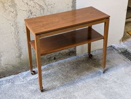 Mid-Century Serviertisch/Teewagen, mit Rollen, Skandinavisch