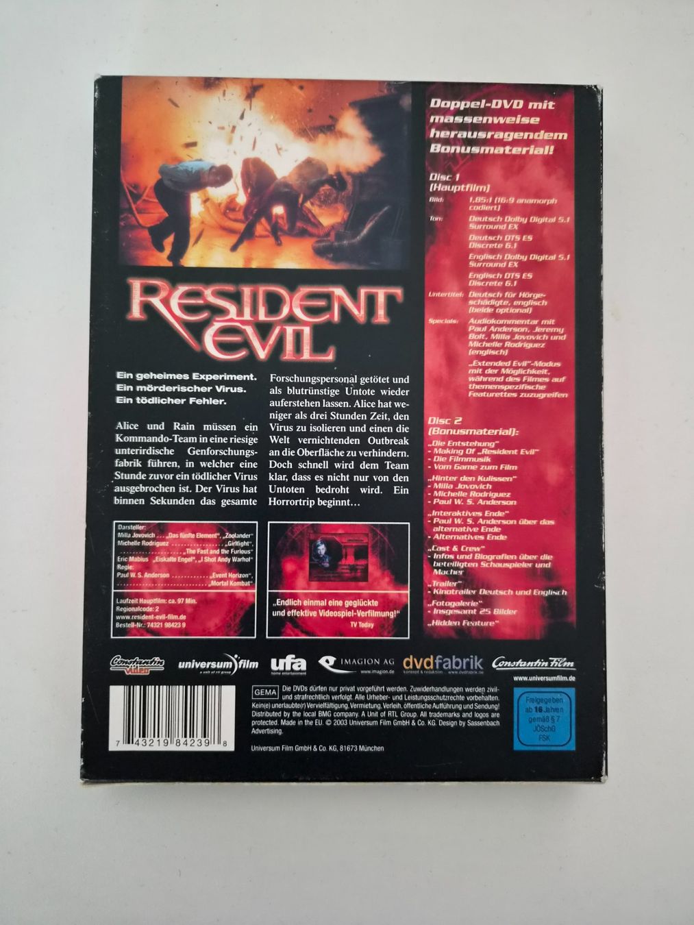 Tous les DVDs: DVD "Resident Evil - Special Edition" – D'occasion à Diegten par herala 1