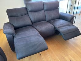 TOP 3er u 2er Sofa mit Relax Funktionen Auszug u Federkern