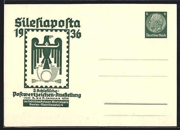 Ganzsachen: Breslau, Postwertzeichen-Ausstellung Sil – Gebraucht aus Berlin von bartko-reher