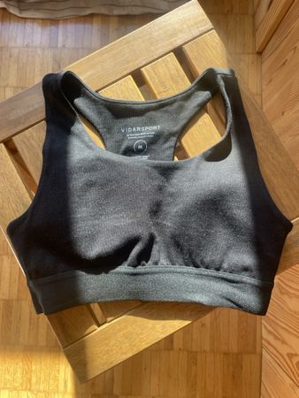 VIDARSPORT Sport BH schwarz, nachhaltiger Stoff 