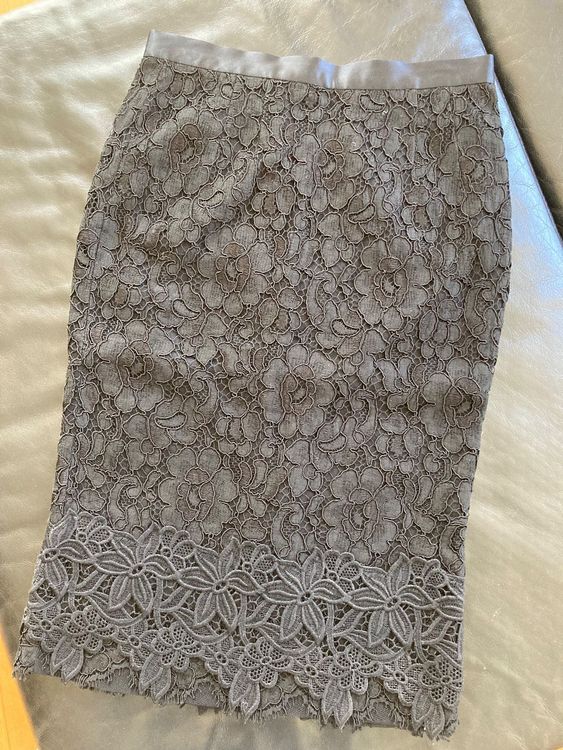D&G Dolce und Gabbana Rock schwarz Stiftrock Seide 36 S Silk