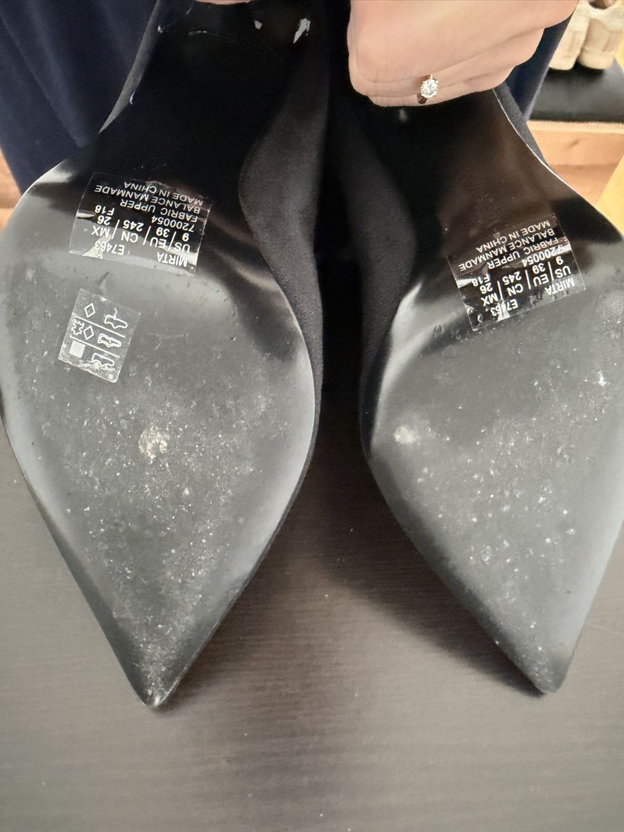 Calvin Klein Damenschuhe: Calvin Klein Black Stretch Heeled Ankle Boots – Neu (gemäss Beschreibung) aus Oberengstringen von Titina90 3