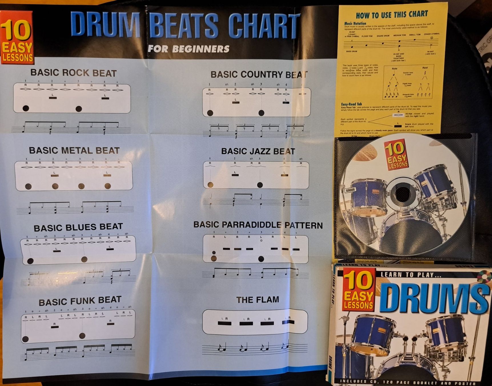 Musikinstrumente: Schlagzeug lernen CD und Buch – Gebraucht aus Schlieren von Rcaliforni 1
