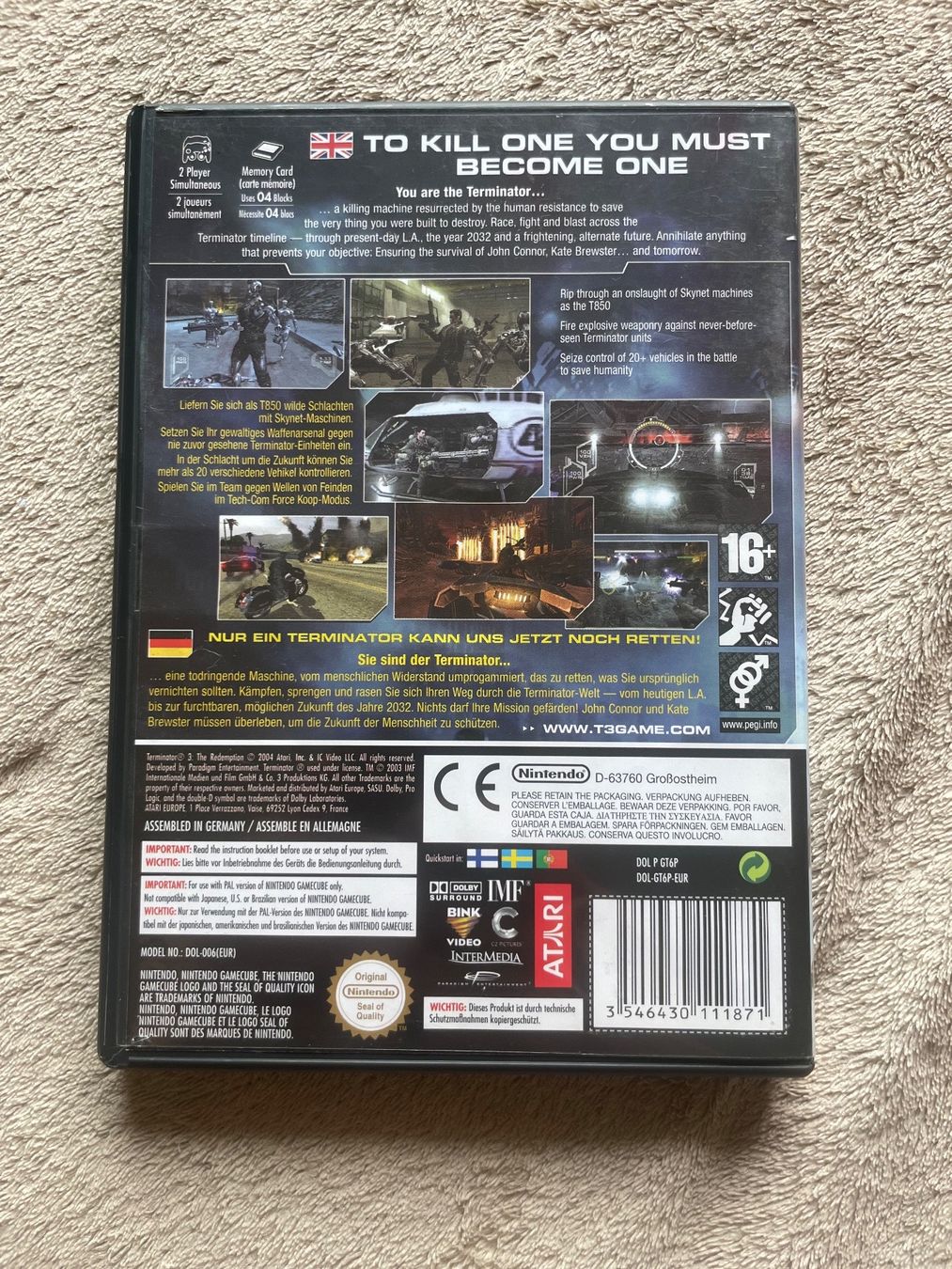 Nintendo Giochi: Nintendo Gamecube Spiel - Terminator 3 The Redemption – Usato da Niederwangen BE venduto da m_s13 2