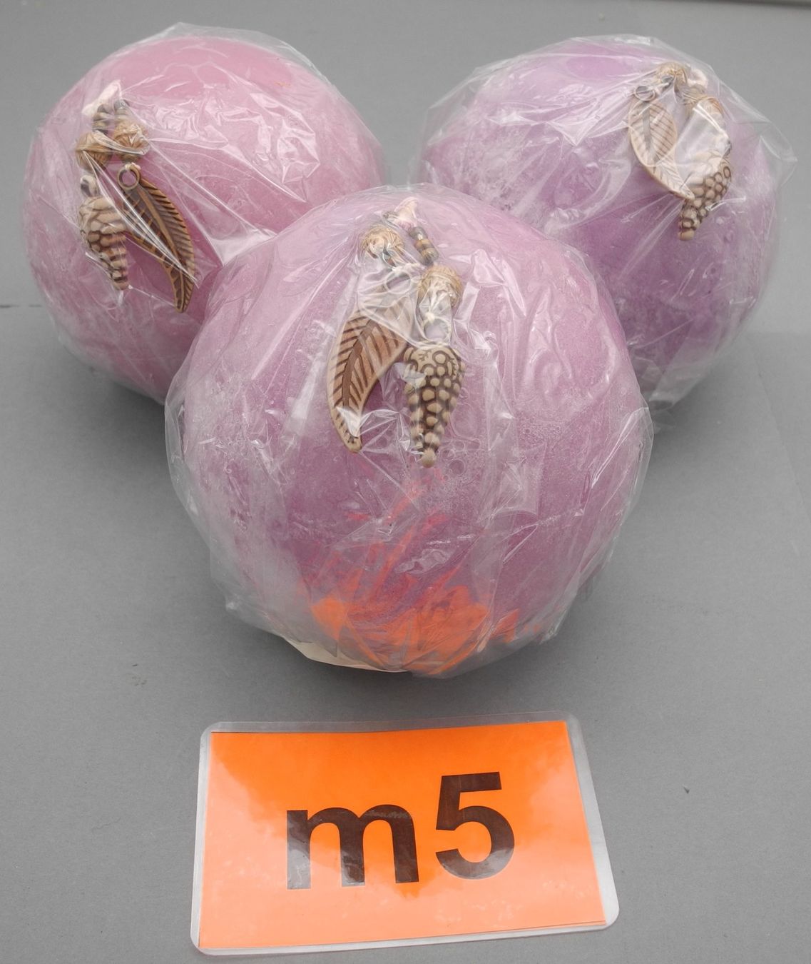 Kerzen: 3 violette Kerzen / Kugelkerzen,  Nr. m5 – Neu und originalverpackt aus Kottwil von Crazyrolf